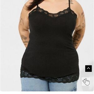 Torrid Vintage lace v neck cami
